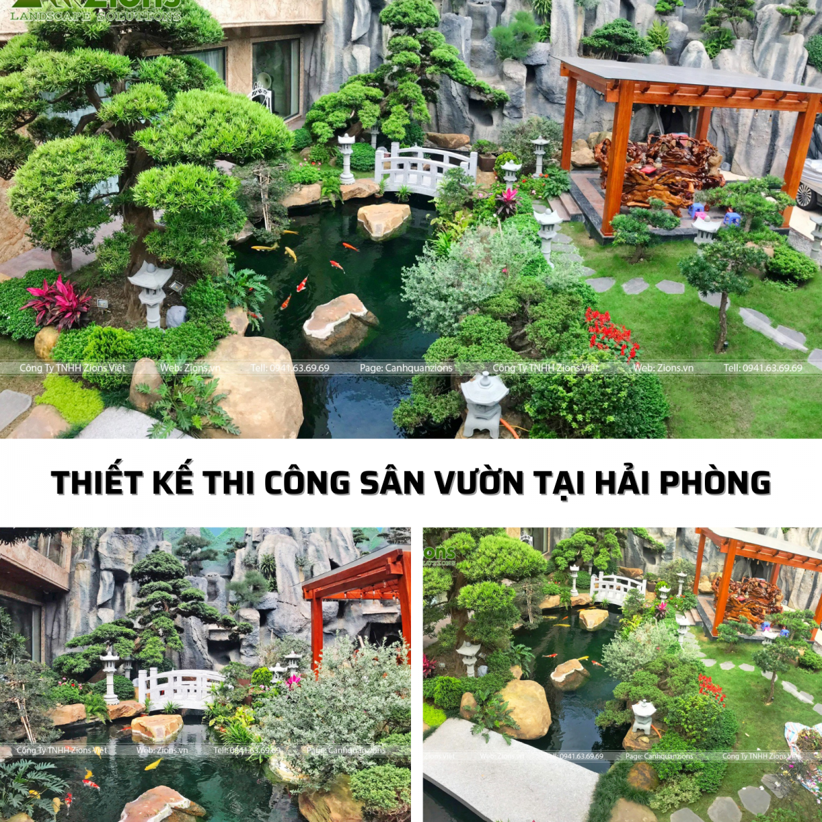 Thiết kế thi công sân vườn phong cách Trung Quốc tại Hải Phòng